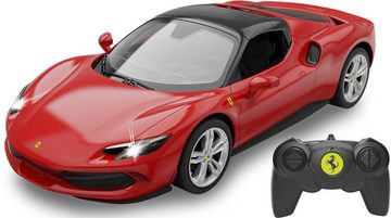 Jamara RC-Auto Deluxe Cars, Ferrari 296 GTS 1:16, rot - 2,4 GHz, mit LED-Lichtern