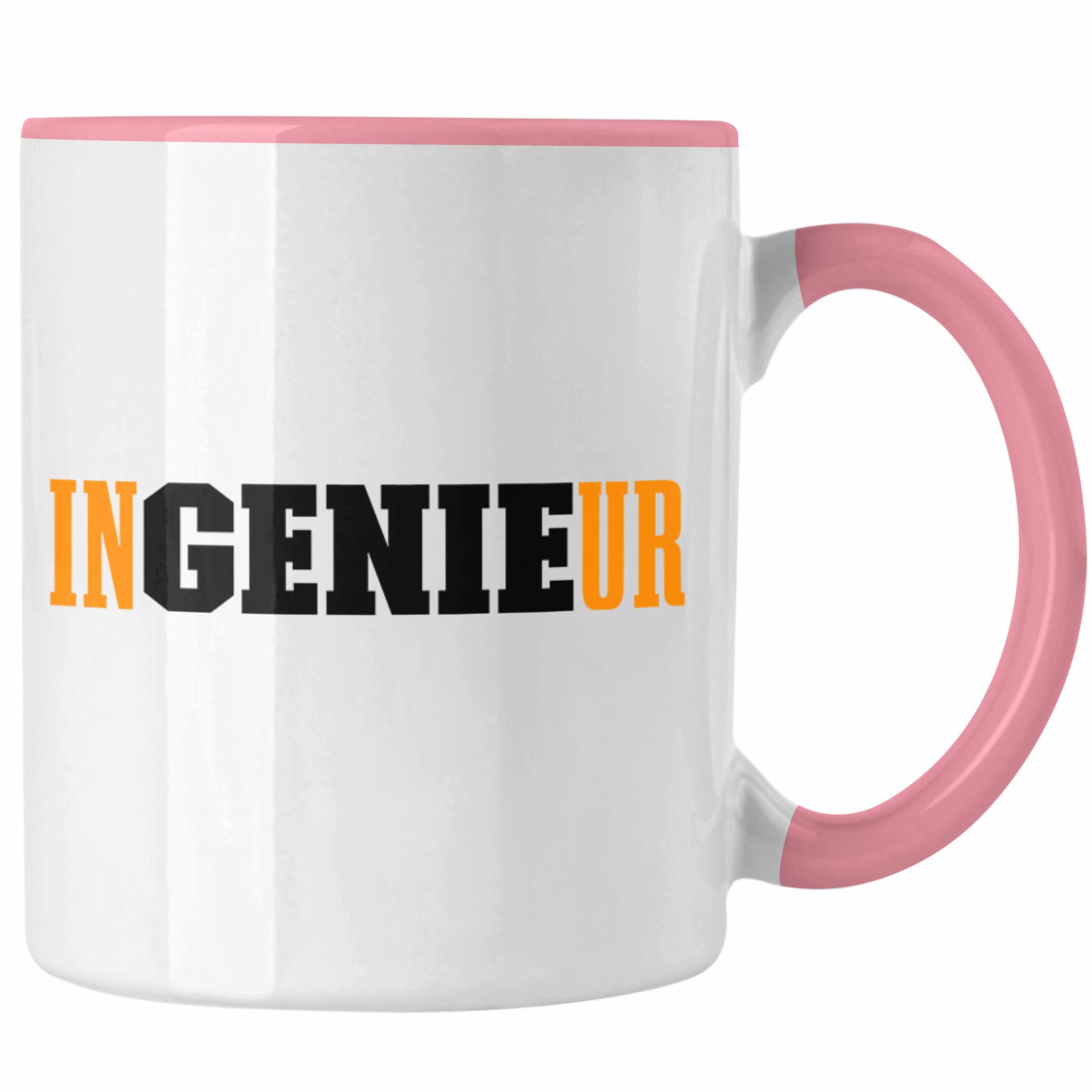 Trendation Tasse Trendation - Ingenieur Tasse Gadget Geschenk Ingeneur Kaffeetasse Geschenkidee Rosa