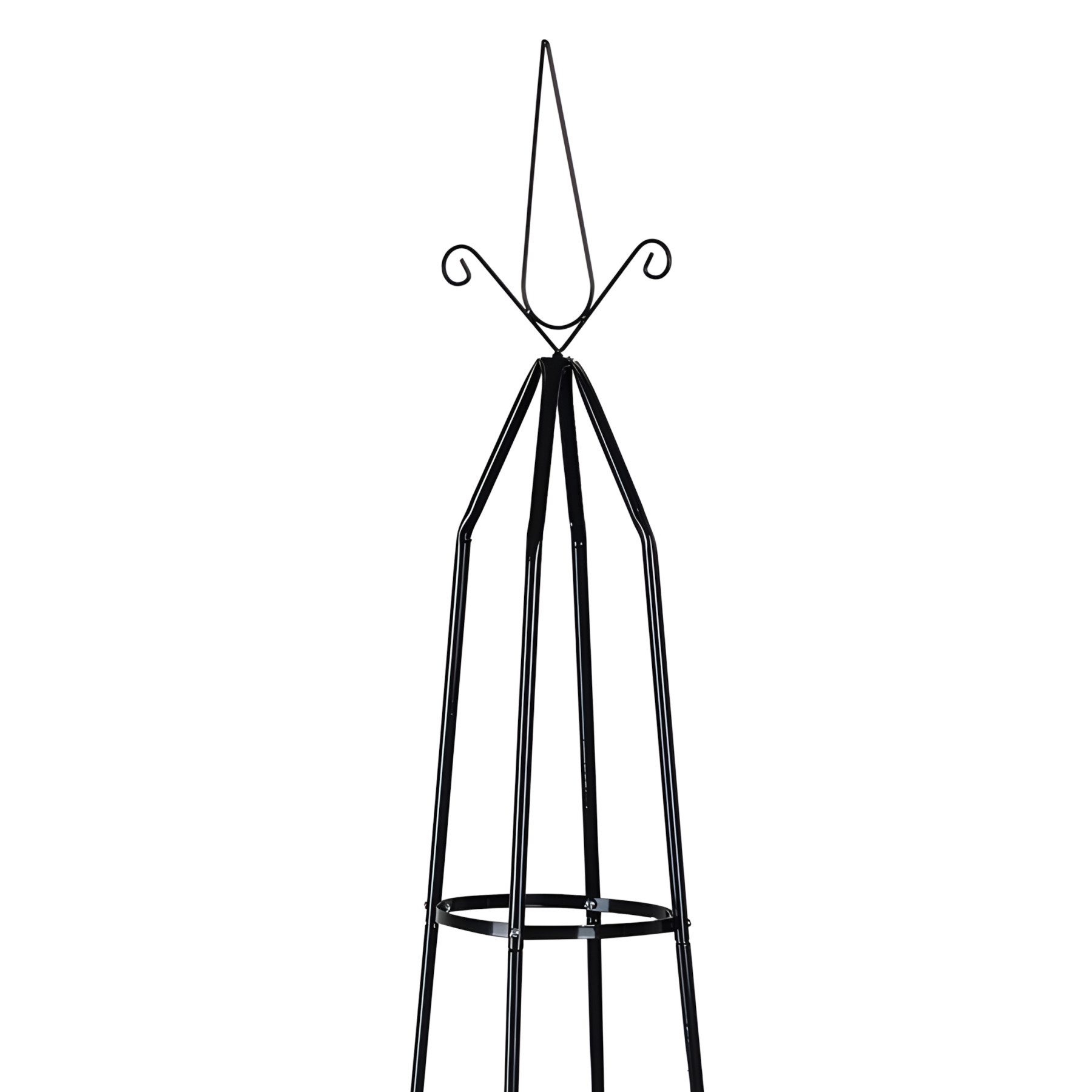 Dekoleidenschaft Rankhilfe "Pyramide" Metall schwarz Ø 35 x 200 cm Rankgitter für Kletterpflanzen, Pflanzenstütze, Rankenhilfe, Blumenstütze, Kletterhilfe – Bild 5 von 5