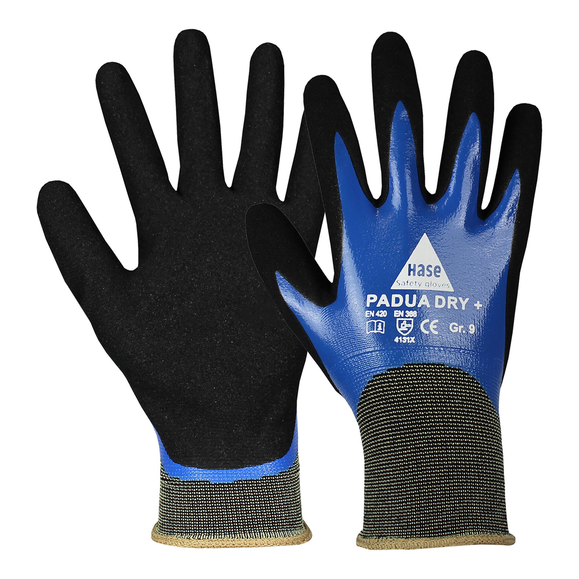 Hase Montage-Handschuhe Hase Montagehandschuhe Padua Dry+ Größe 8, Nylon 10 Stk