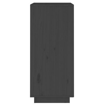 vidaXL Sideboard Sideboard Grau 38x35x80 cm Massivholz Kiefer (1 St)