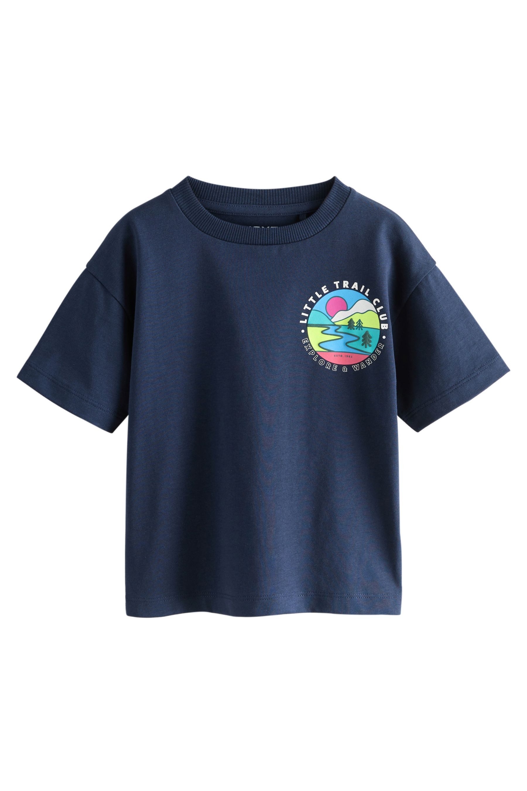 T-Shirt Kurzarm-T-Shirt mit Rücken-Print