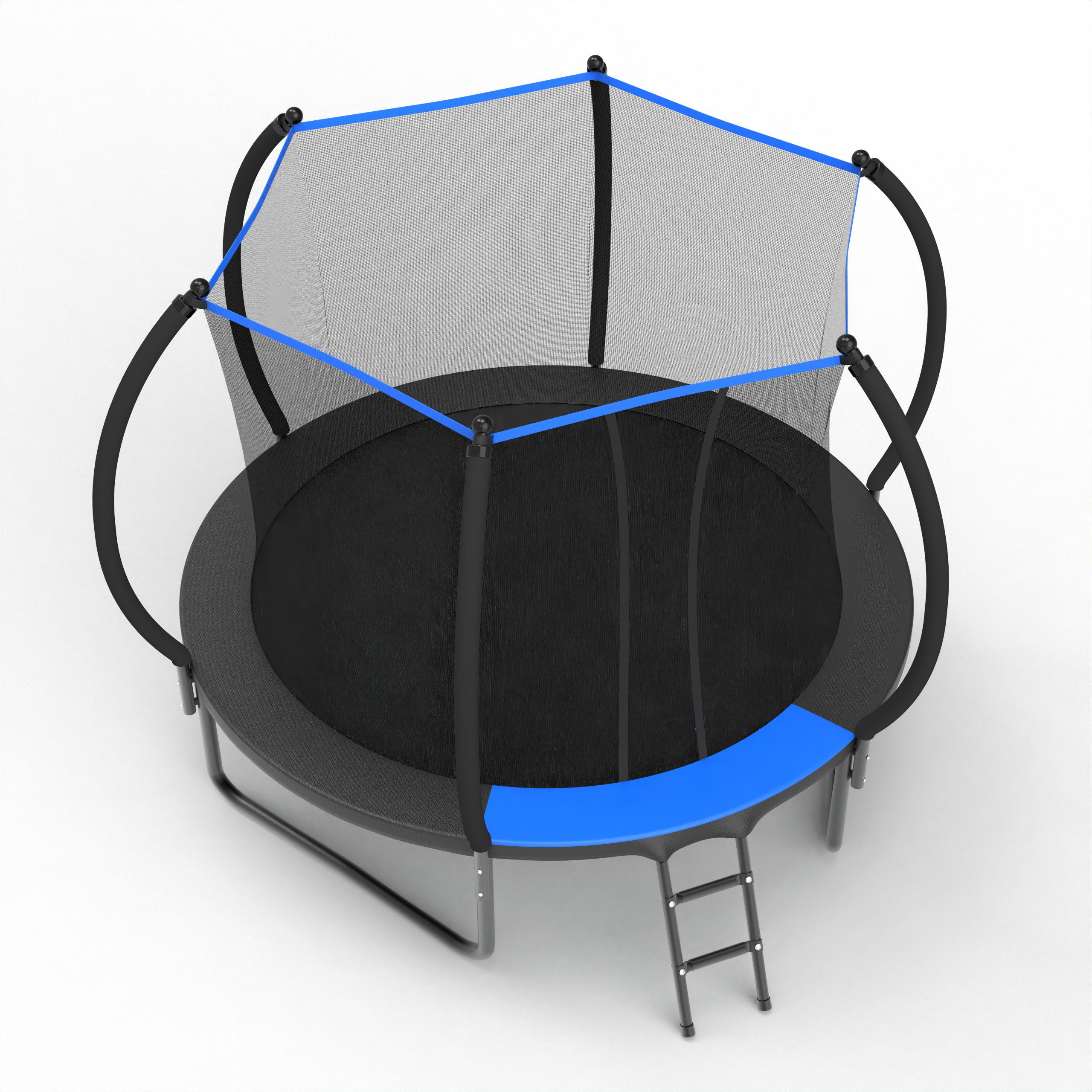 MC Star Gartentrampolin Trampolin Outdoor, Mit verstärkten Beintraversen, Stabil, Ø 305 cm, (Outdoor für Garten Kinder und Jugendliche, EN 71-14 Geprüft, CE-Zertifiziert), 305 cm Rundes Trampolin mit Sicherheitsnetz und Leiter