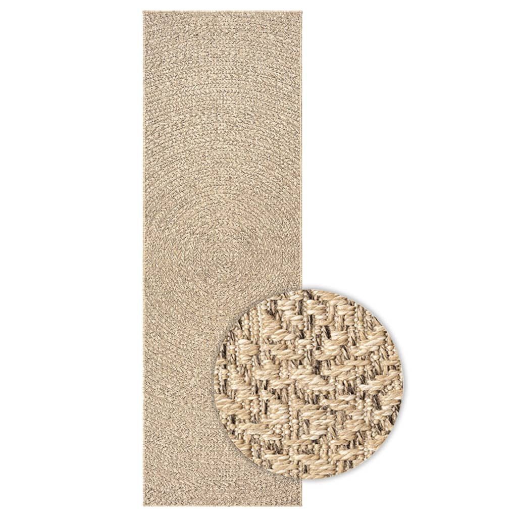 vidaXL Teppich Teppich ZIZUR 80x200 cm Jute-Optik Indoor und Outdoor, Recht günstig online kaufen