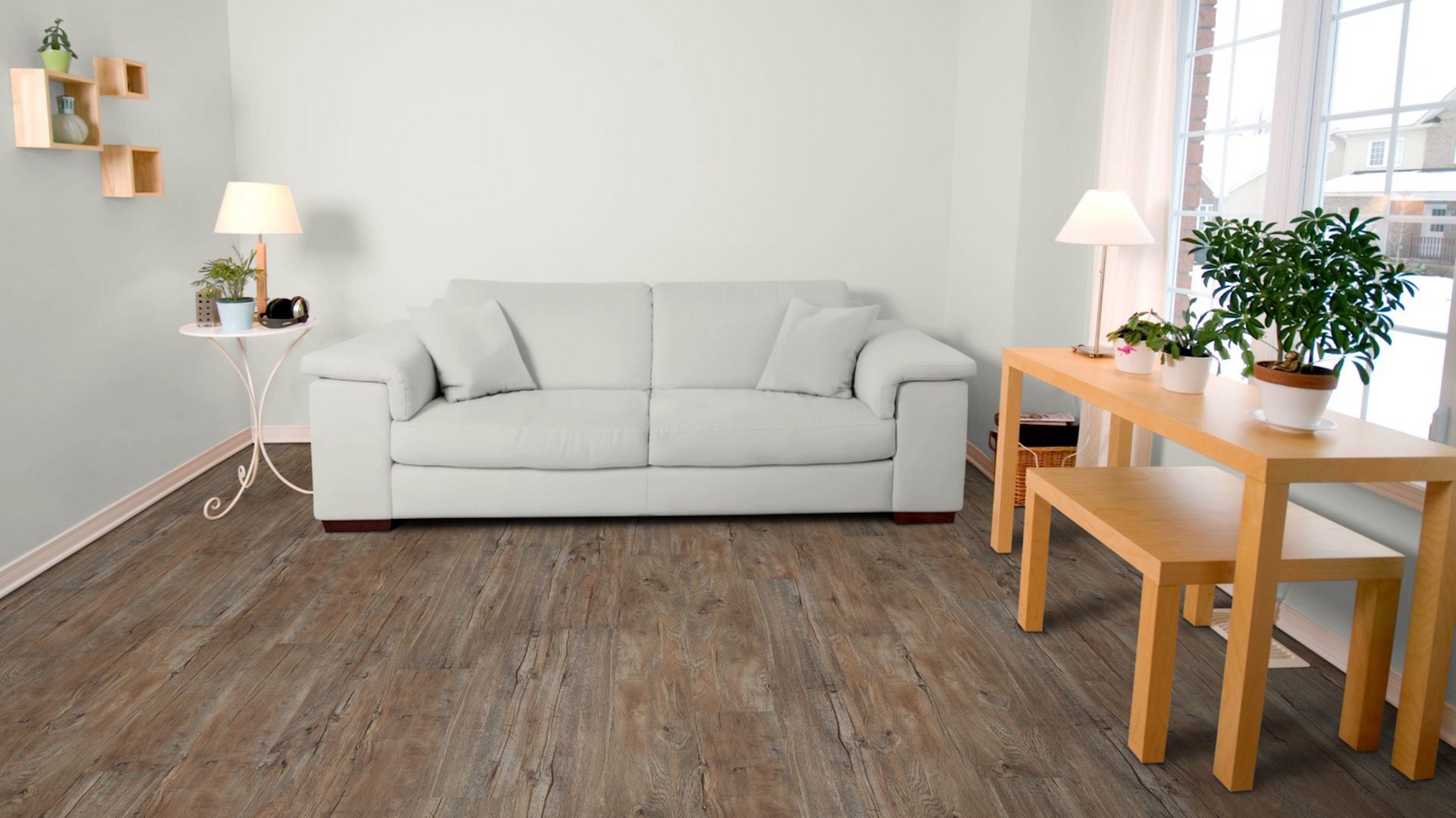 XXVinyl Vinylboden Sehr hochwertiger 6,5 mm Klick Vinyl mit Trittschalldämmung, 2,233 m², wunderschöne Holzdekore