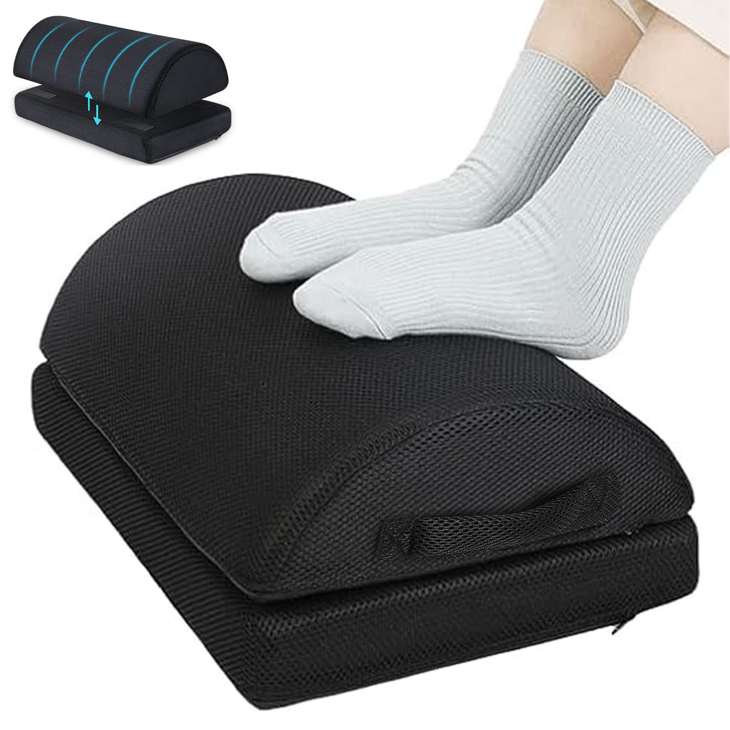 SURFOU Fußstütze Schreibtisch Fußablage 2 Höhen Verstellbar Ergonomische, F günstig online kaufen