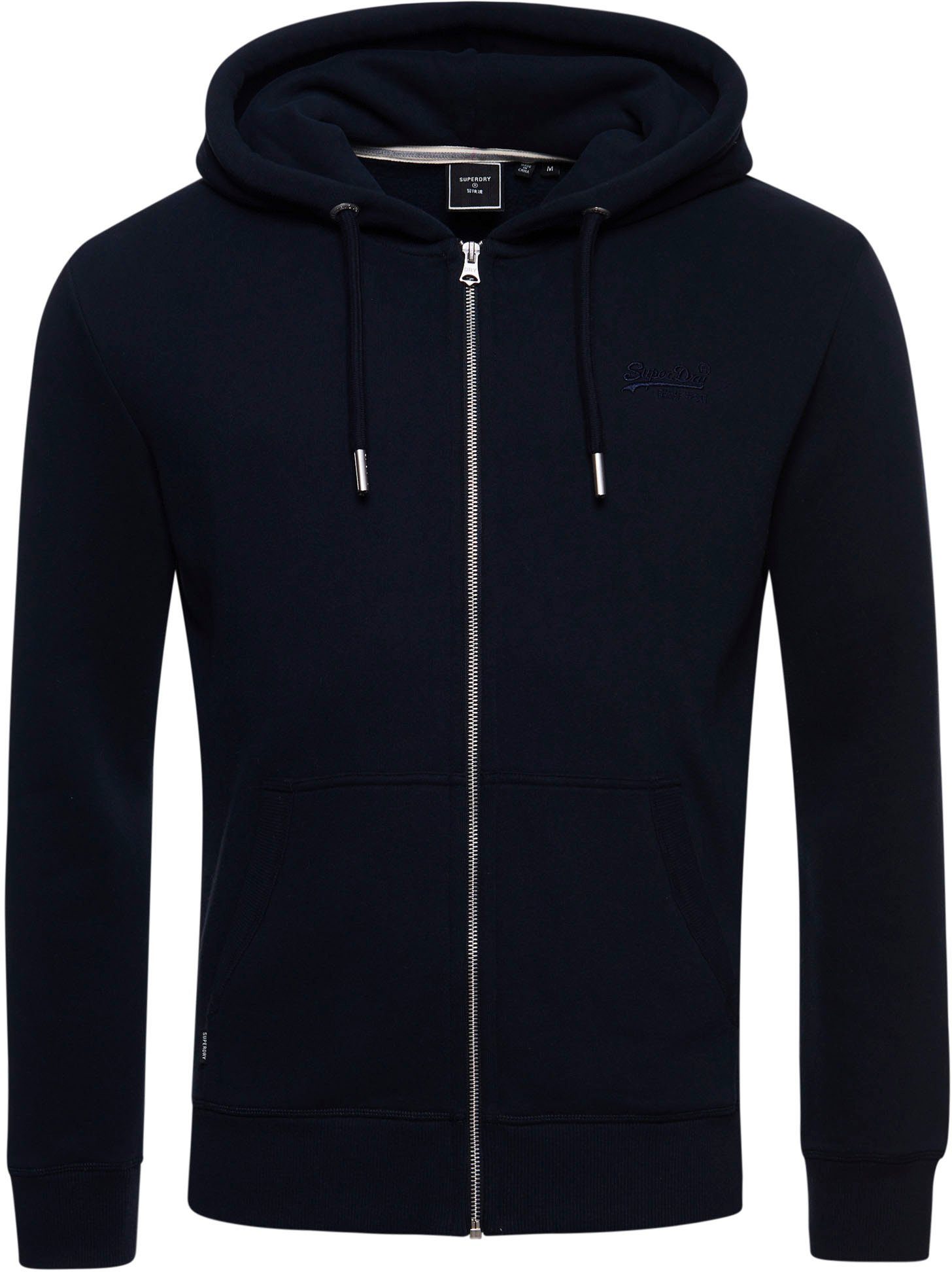 NO EMB Superdry VINTAGE eclipse navy ZIPHOOD BB Kapuzensweatjacke LOGO