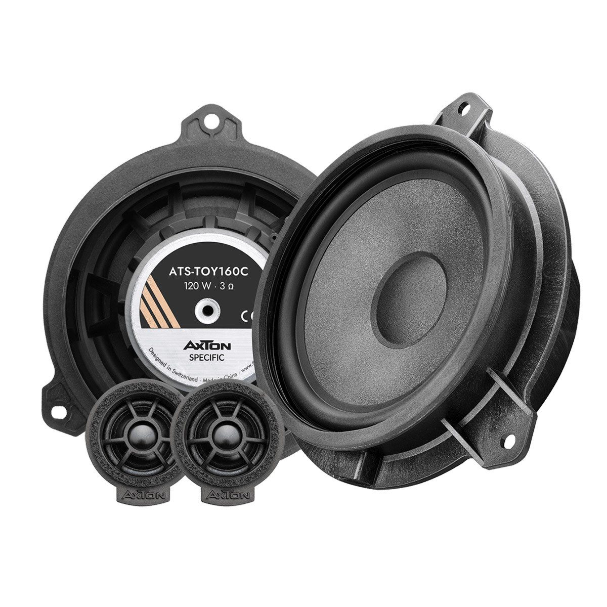 Axton ATS-TOY160C, AXTON SPECIFIC 16,5cm Komponentensystem für Toyota Auto-Lautsprecher (80 W)