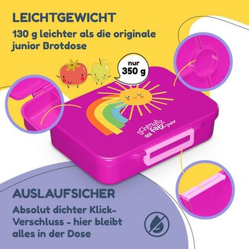 schmatzfatz Frischhaltedose Lite Lunchbox 6 Fächer 20,8 x 4,5 x 15 cm, Tritan, Silikon, (Packung)