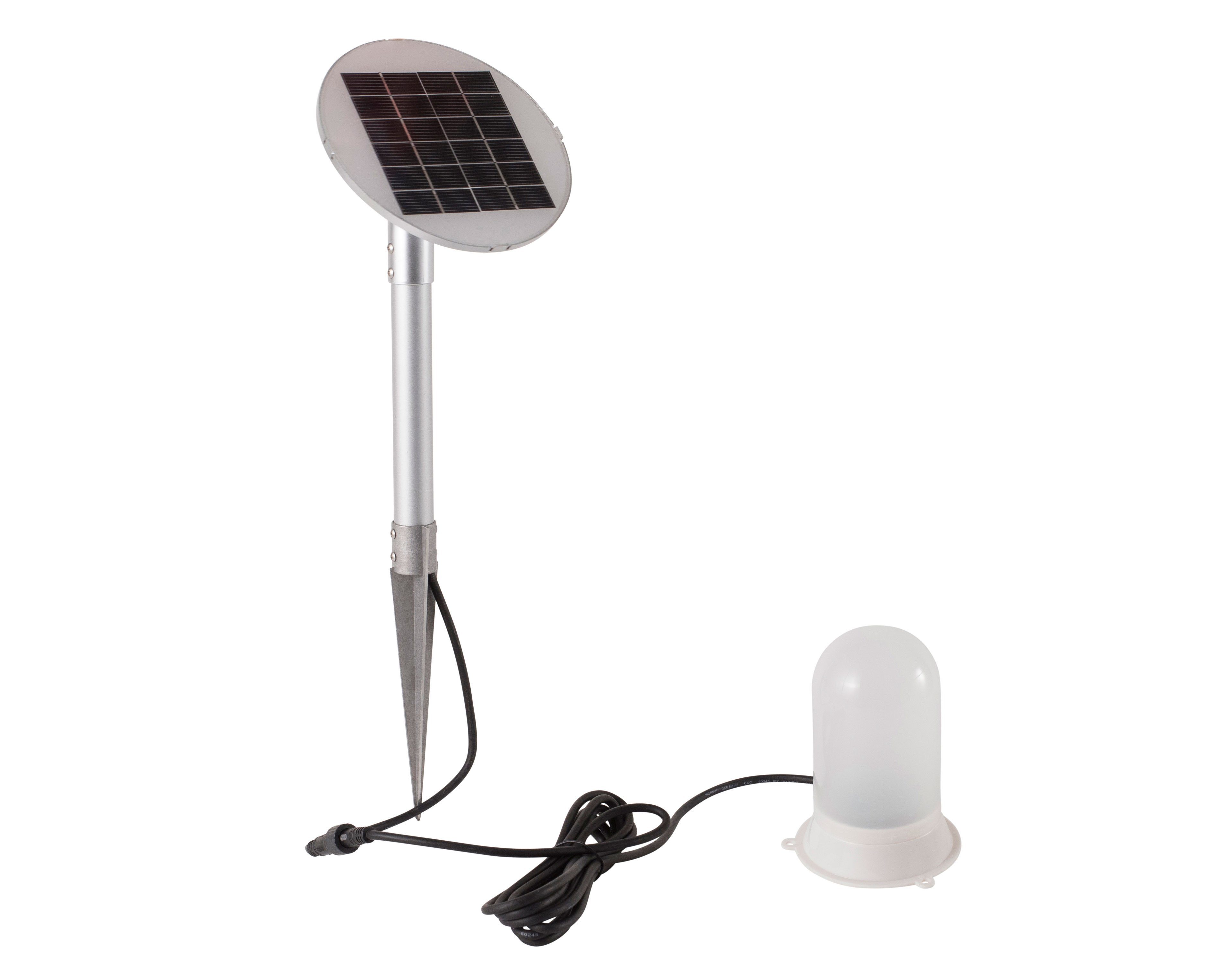 8 seasons design LED Stern Shining Star "Merry Christmas", Solar, LED fest integriert, Warmweiß, 60 cm weiß für In- und Outdoor