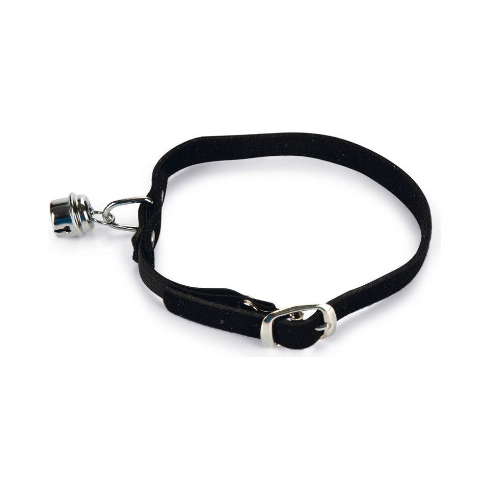 Beeztees Katzen-Halsband Katzenhalsband Wildleder schwarz