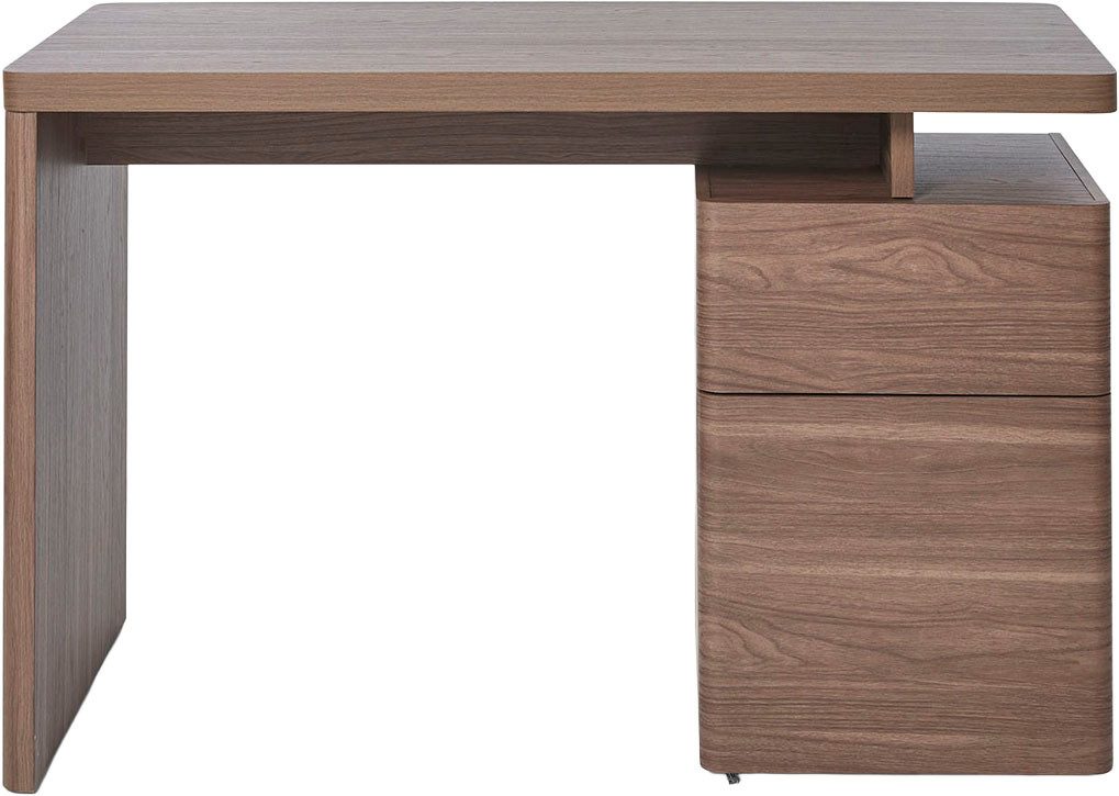 Jahnke Schreibtisch CU-LIBRE 120, platzsparender Arbeitsplatz, 1 Schublade & 1 Tür, Breite: 120 cm