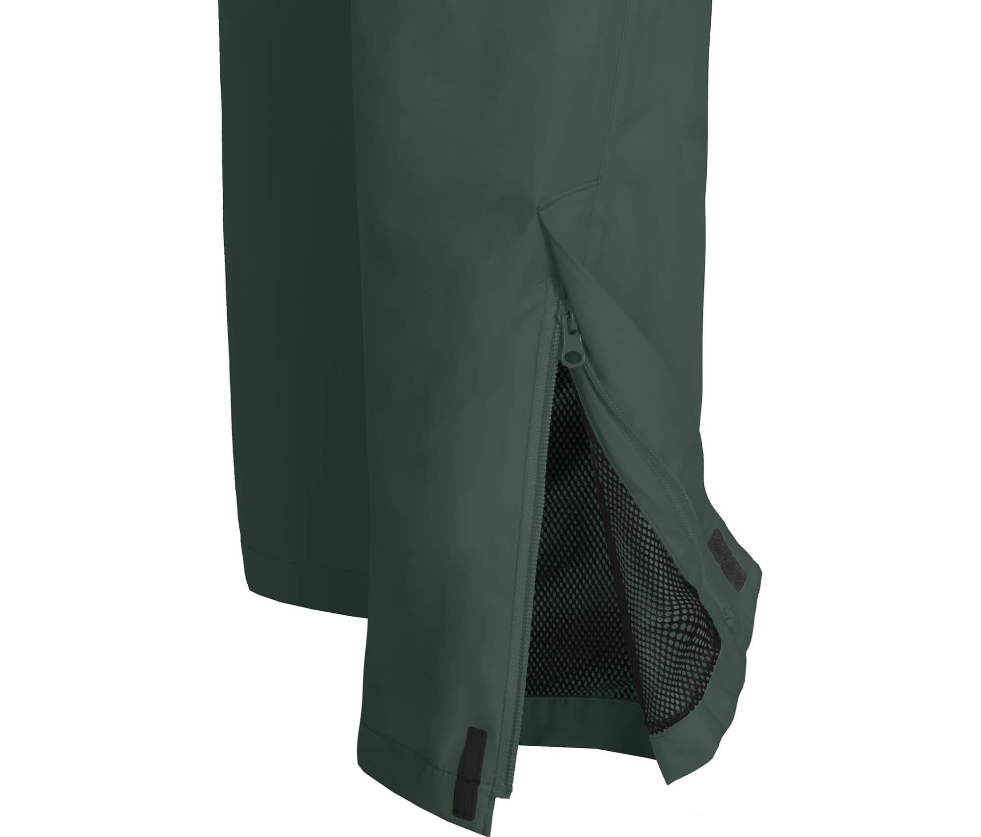 Bergson Regenhose KISSALAMP COMFORT (Über) mm dunkel Regenhose, 20000 Normalgrößen, Netzfutter, Damen Wassersäule, grün