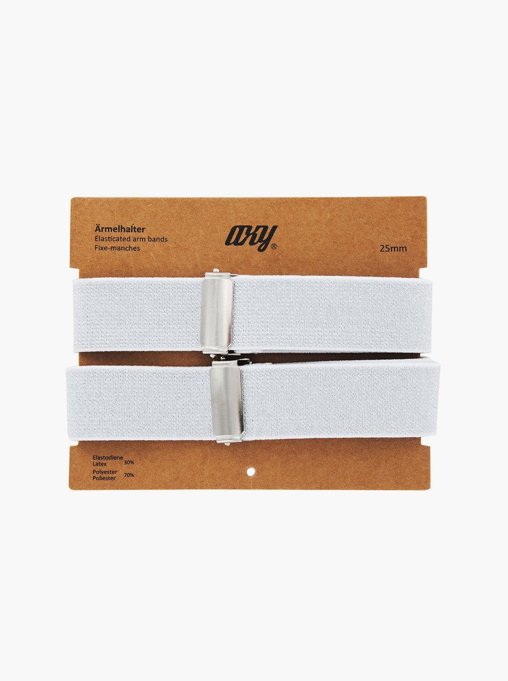 axy Hosenträger 1 Paar Herren Hemd Ärmelhalter 2,5cm Breit (mit Glitzerfäden) elastisch und größenverstellbar Ärmelhalter Hülsenhalter Ärmelband – Bild 2 von 3