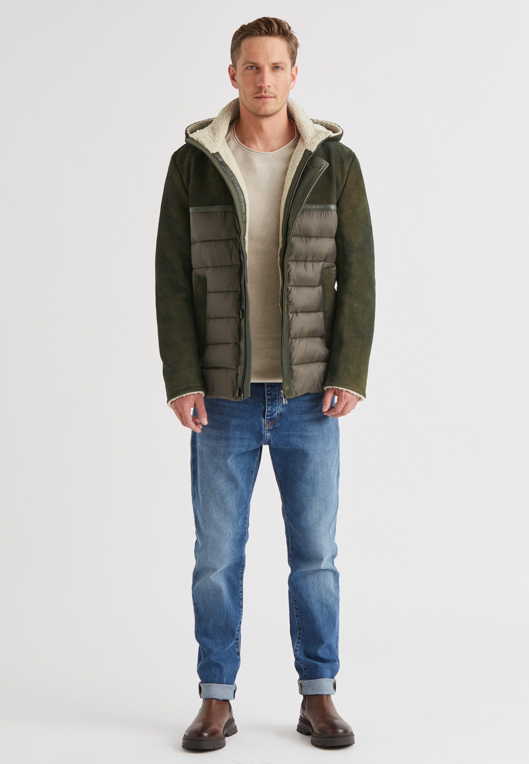 Milestone Parka MSBroker Herren Jacke Mantel kurz normale Passform