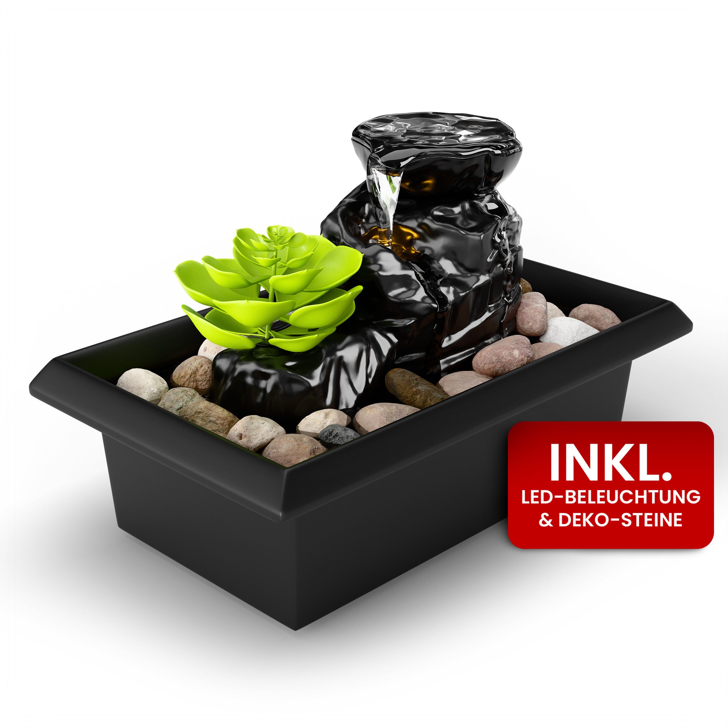 Oramics Zimmerbrunnen LED Zimmerbrunnen Indoor Tischbrunnen günstig online kaufen