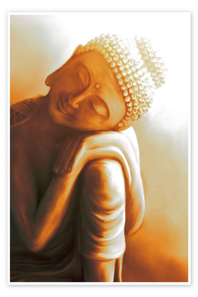 Posterlounge Poster Christine Ganz, Ruhender Buddha V, Wohnzimmer Fotografie