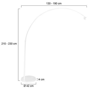 Steinhauer LIGHTING LED Bogenlampe, Stehlampe Standleuchte Leseleuchte Bogenleuchte Wohnzimmerleuchte ohne