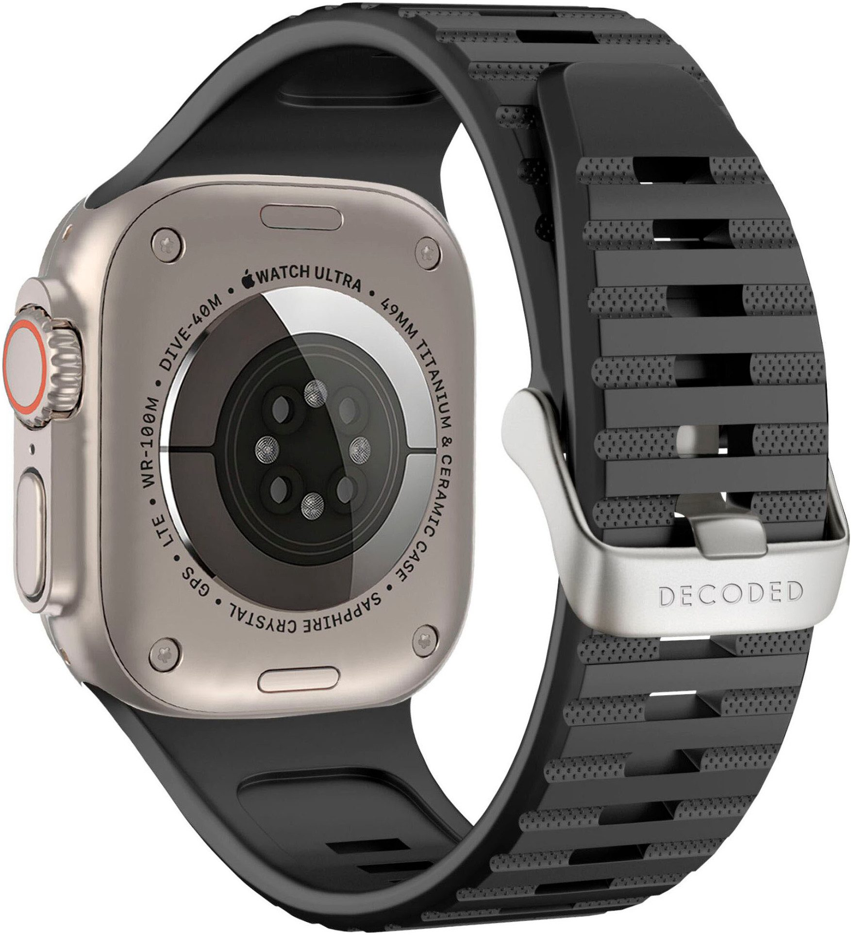DECODED Smartwatch-Armband Silicone Magnet Traction Loop Strap 42/44/45/49mm