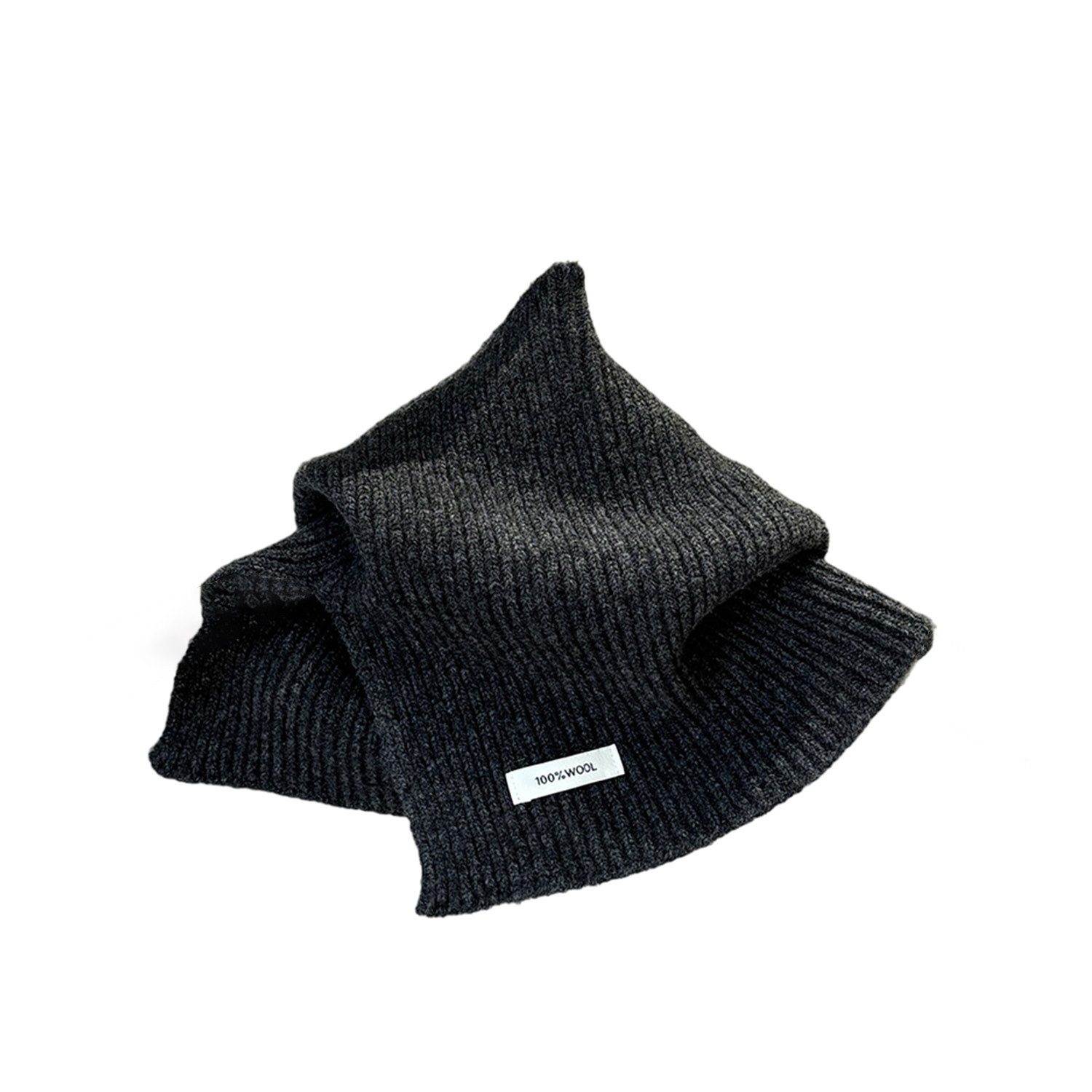 Loop Strickschal mit Wolle Winter Schlauchschal mit seitlichem Schlitz
