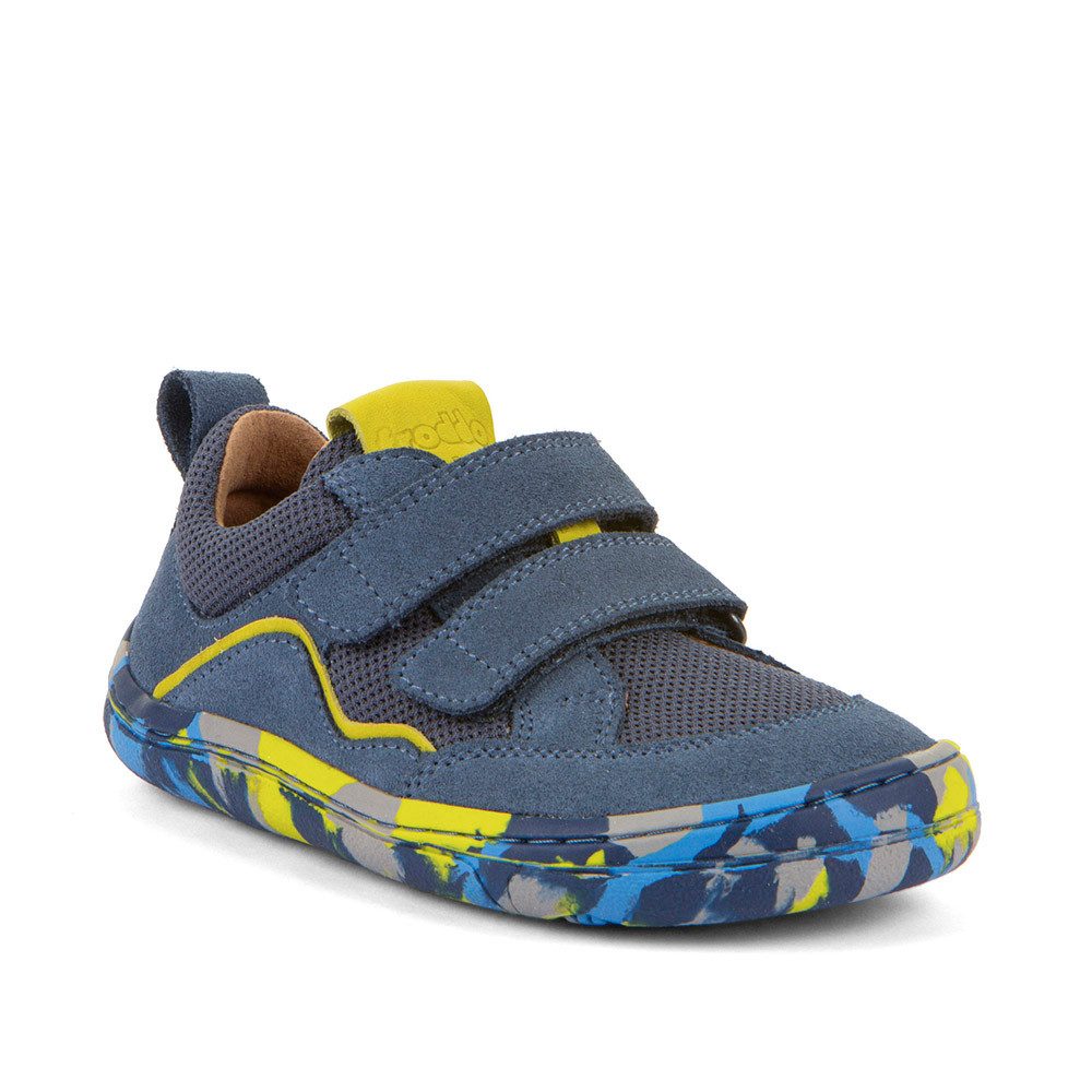froddo® BAREFOOT BAZE Barfußschuh Klettschuh, Sneaker, Freizeitschuh mit bunter Laufsohle