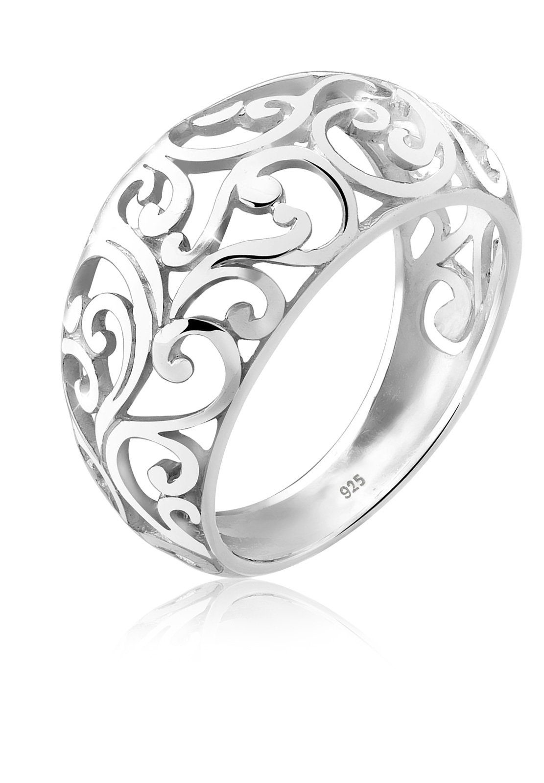 Elli Fingerring Ornament Floral Emaille 925er günstig online kaufen