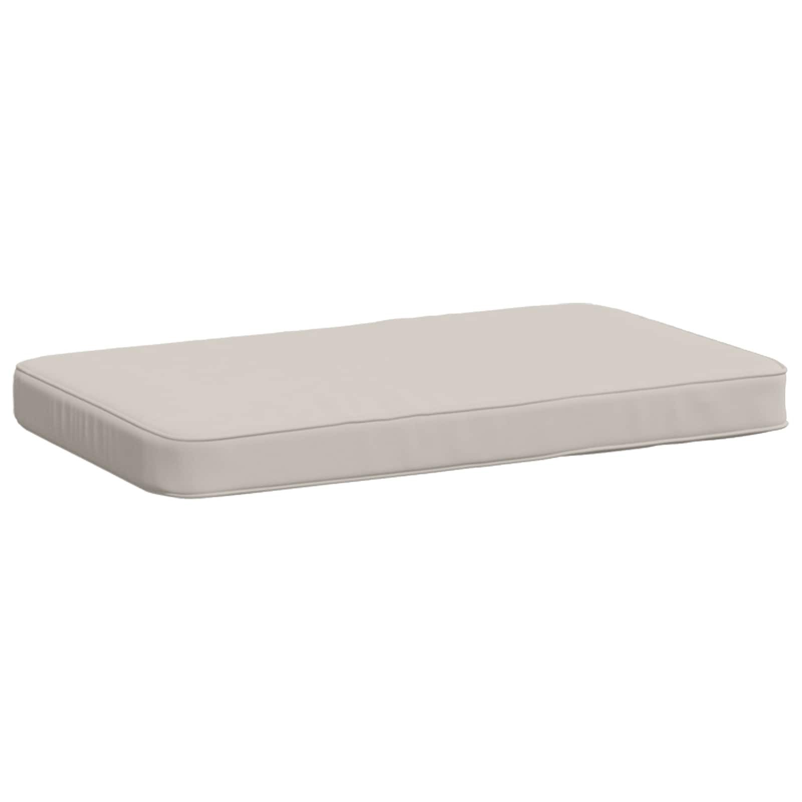 vidaXL Sitzauflage 1-teiliges Bankkissen VUGHT 100 % Polyester Weiß 60 x 40 x 5 cm, (1 St)
