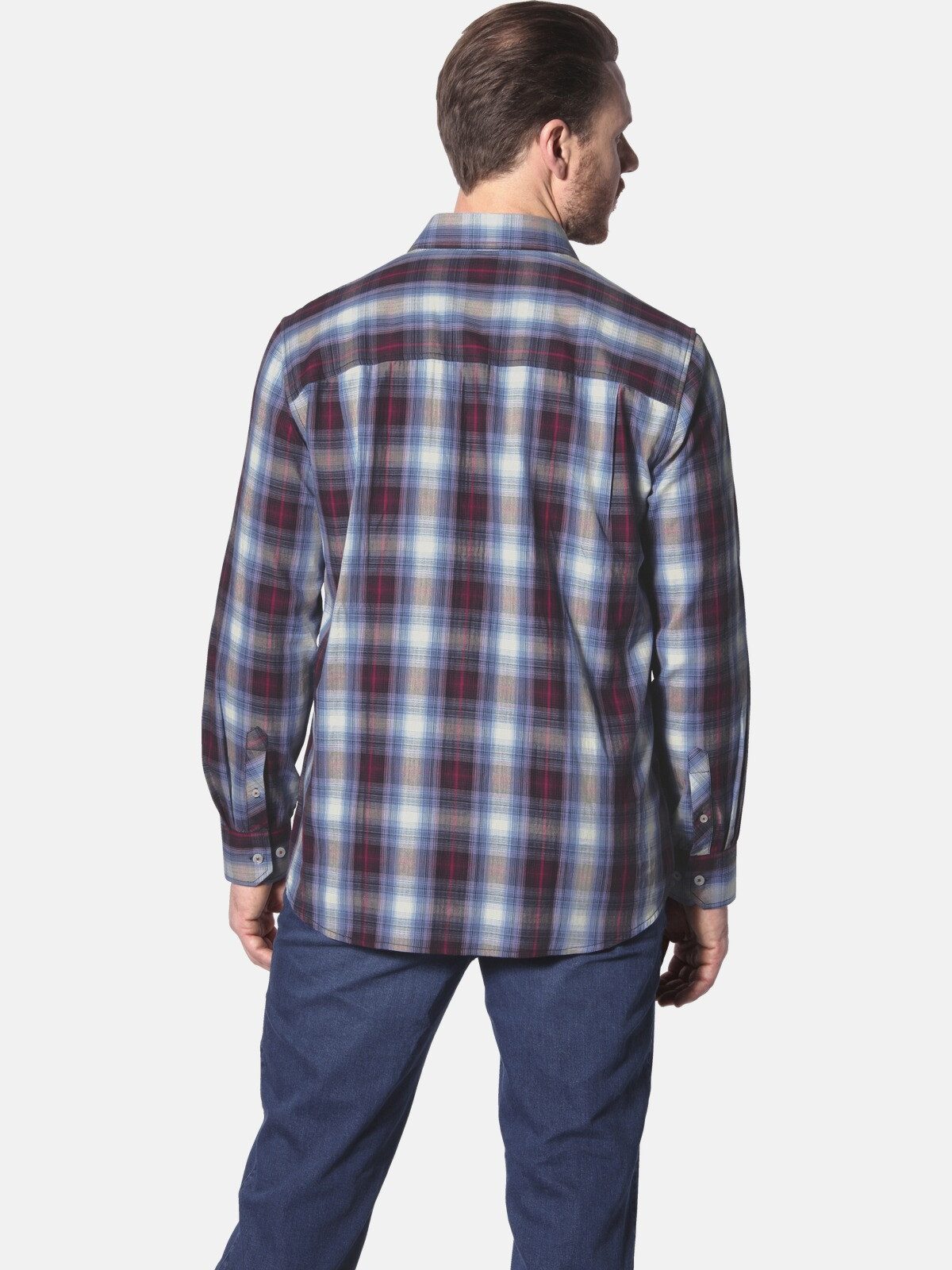 Jan Vanderstorm Langarmhemd KAITAR im Karo-Design günstig online kaufen