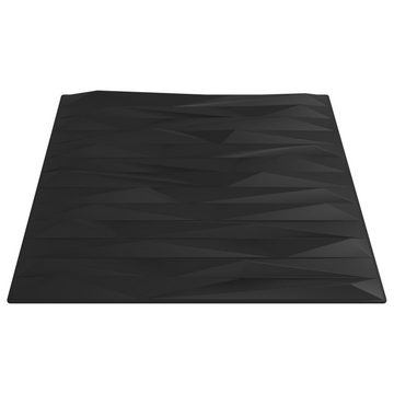 vidaXL Wandpaneel Wandpaneele 12 Stk Schwarz 50x50 cm EPS 3 m² Stein