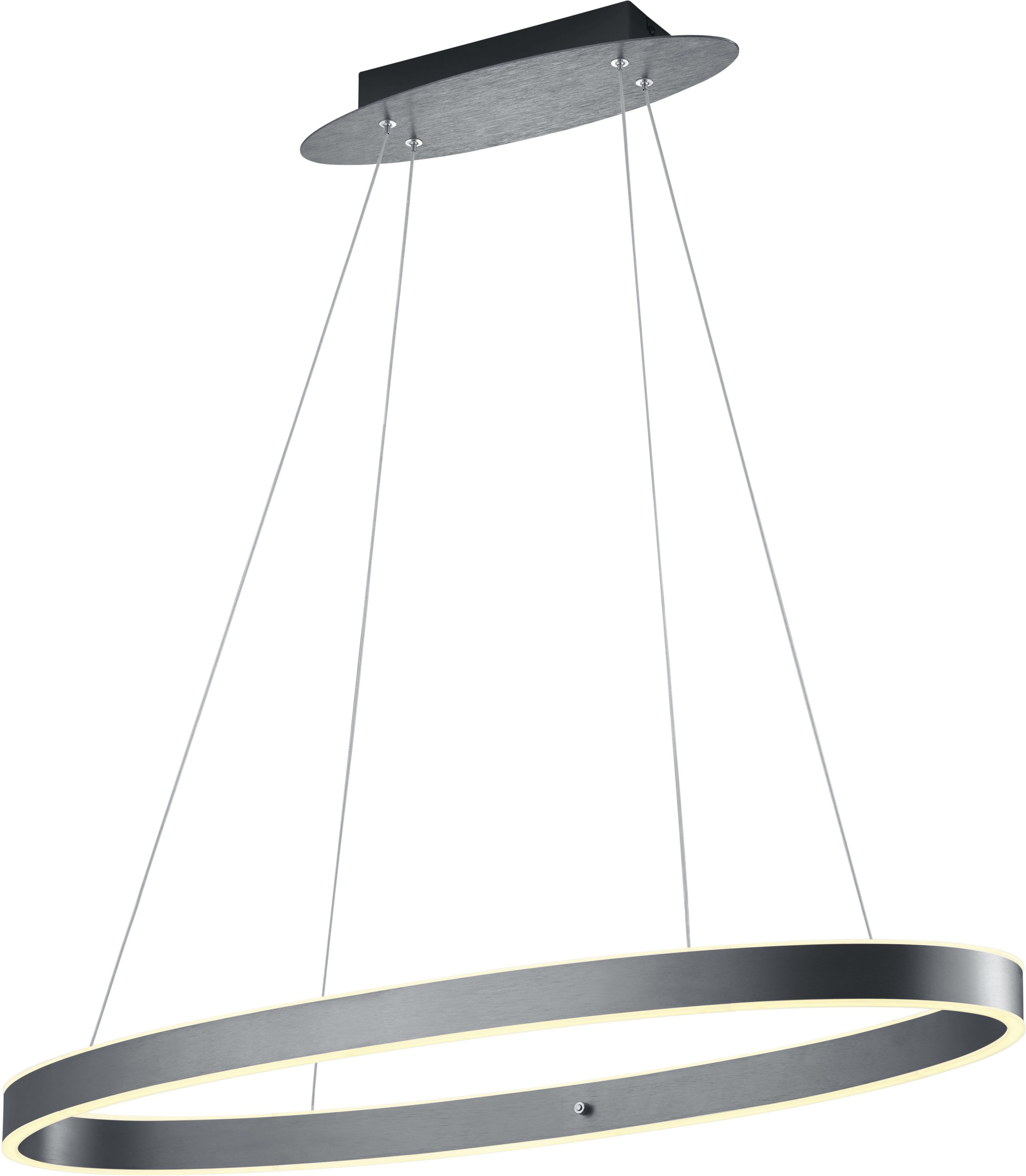 HELL höllisch gutes Licht LED Pendelleuchte DELTA, LED fest integriert, Warmweiß, Tastdimmer, In der Höhe einstellbar