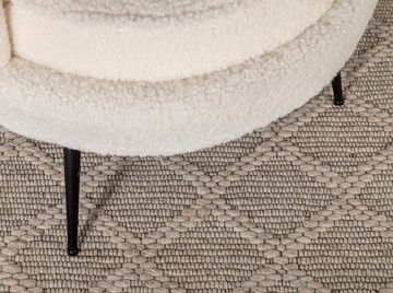 Teppich Skandinavischer Design-Wollteppich Cloudy, beige – 160x230, Woodek Design, rechteckig, stilvolles Wohnaccessoire