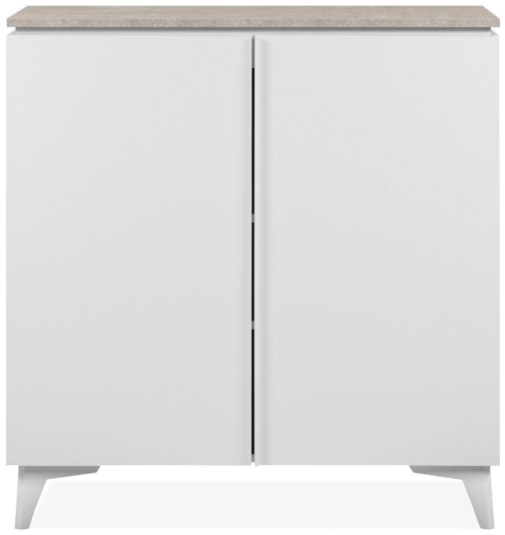 Finori Kommode, Sandstein, weiß, Modern, MADE IN GERMANY, 88 x 92 x 40 cm