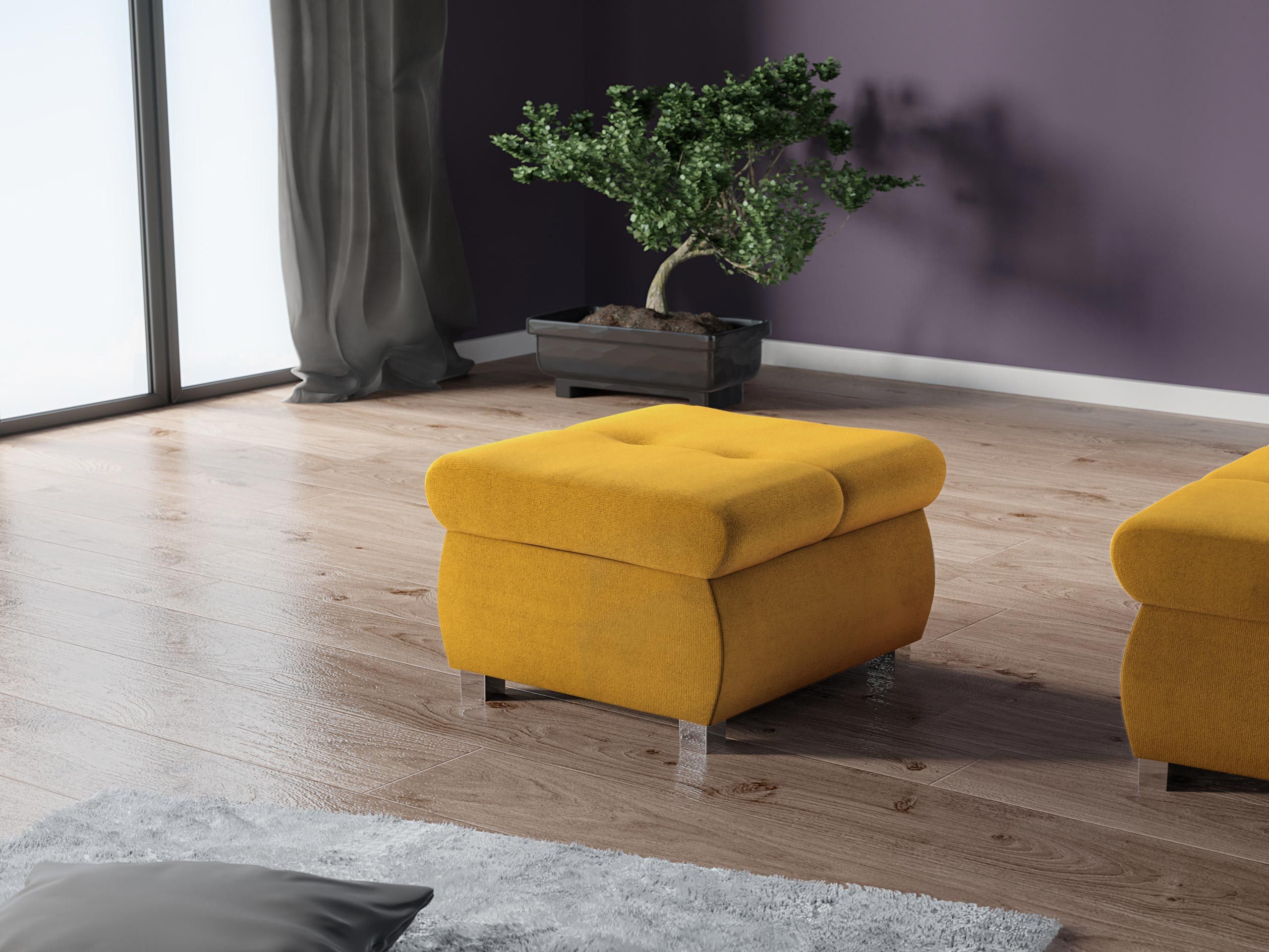 MIRJAN24 Polsterhocker Orkan Klein, Holzkonstruktion, 60x60x39 günstig online kaufen