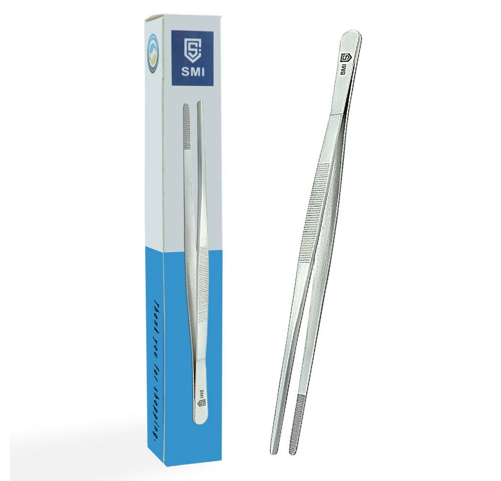 SMI Kochpinzette 2 tlg Küchenpinzette 26 cm Grillpinzette Grillzange Kochpinzette