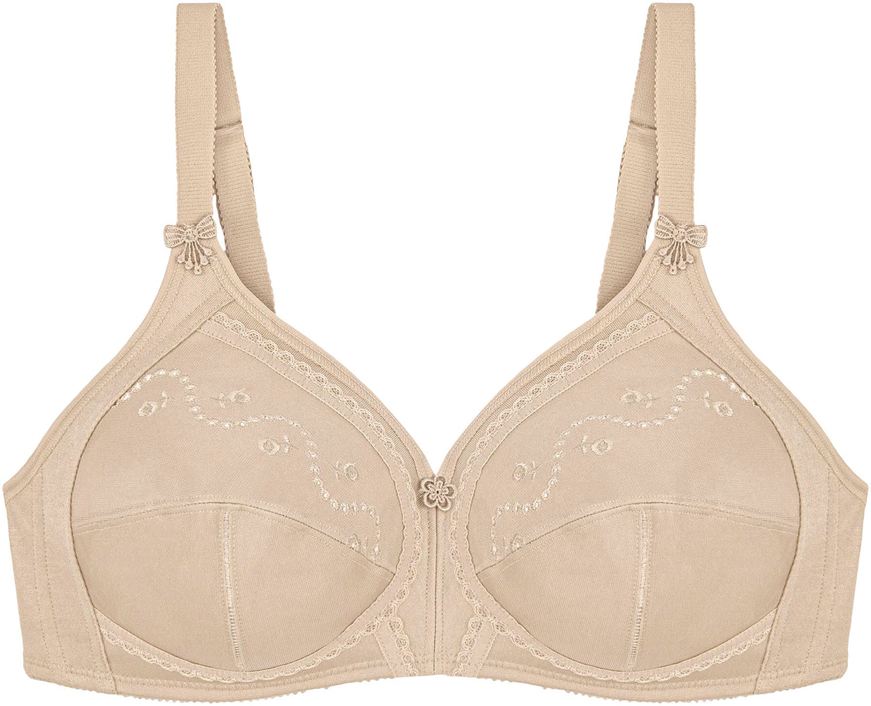 Triumph Bügelloser BH Doreen + Cotton 01 N mit zarter Lochstickerei