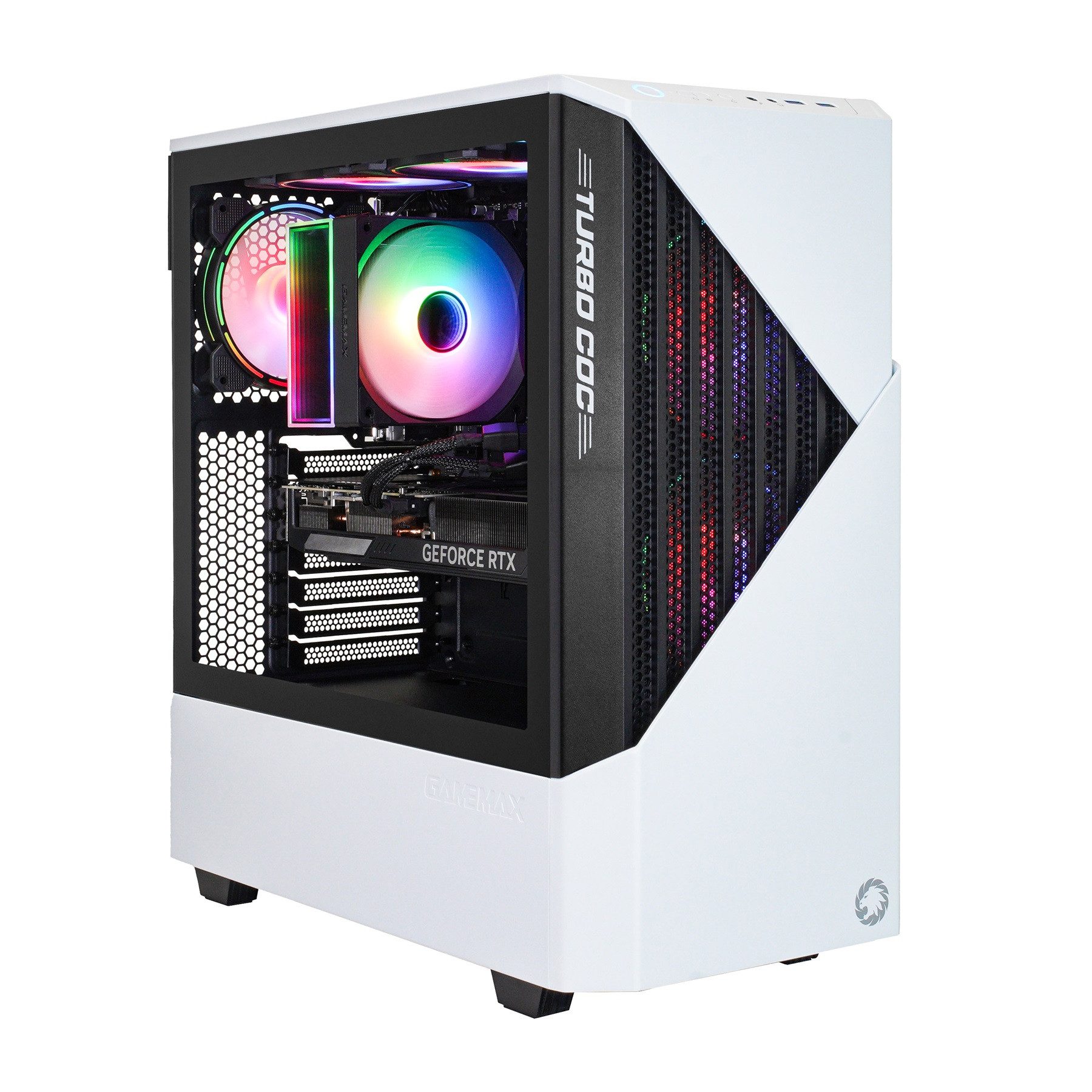 GAMEMAX MegaDeal Horizon 2753 AMD Ryzen 7 5700X 16GB 480GB SSD RTX 5060 Gaming-PC-Komplettsystem (32", AMD Ryzen 7 5700X, RTX 5060, 16 GB RAM, 480 GB SSD, Windows 11 + MSI MAG 32C6X Gaming Monitor, Curved 80cm (32)