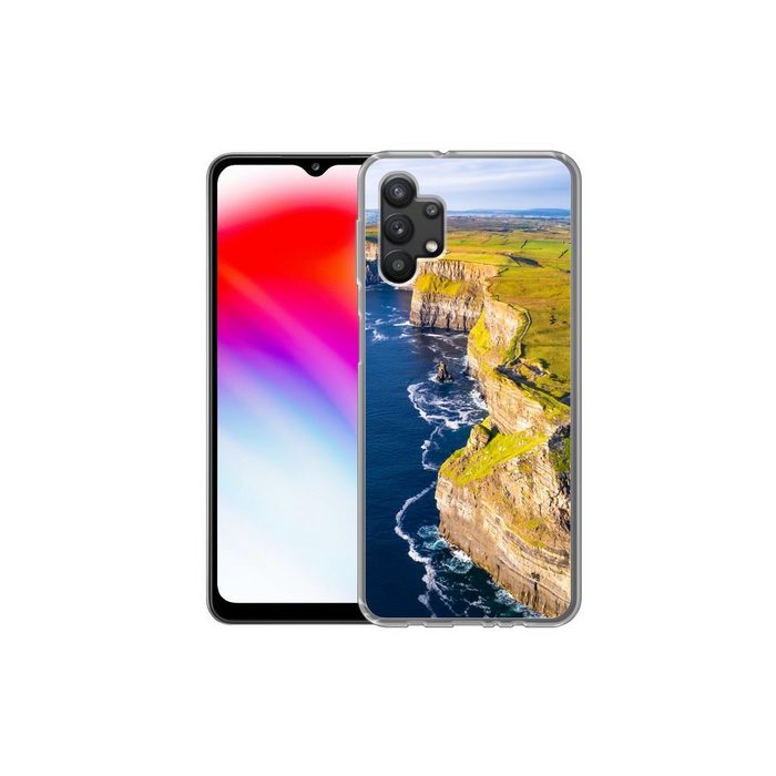 MuchoWow Handyhülle Die Cliffs of Moher an der Westküste Irlands Handyhülle Samsung Galaxy A32 5G Smartphone-Bumper Print Handy UK10015