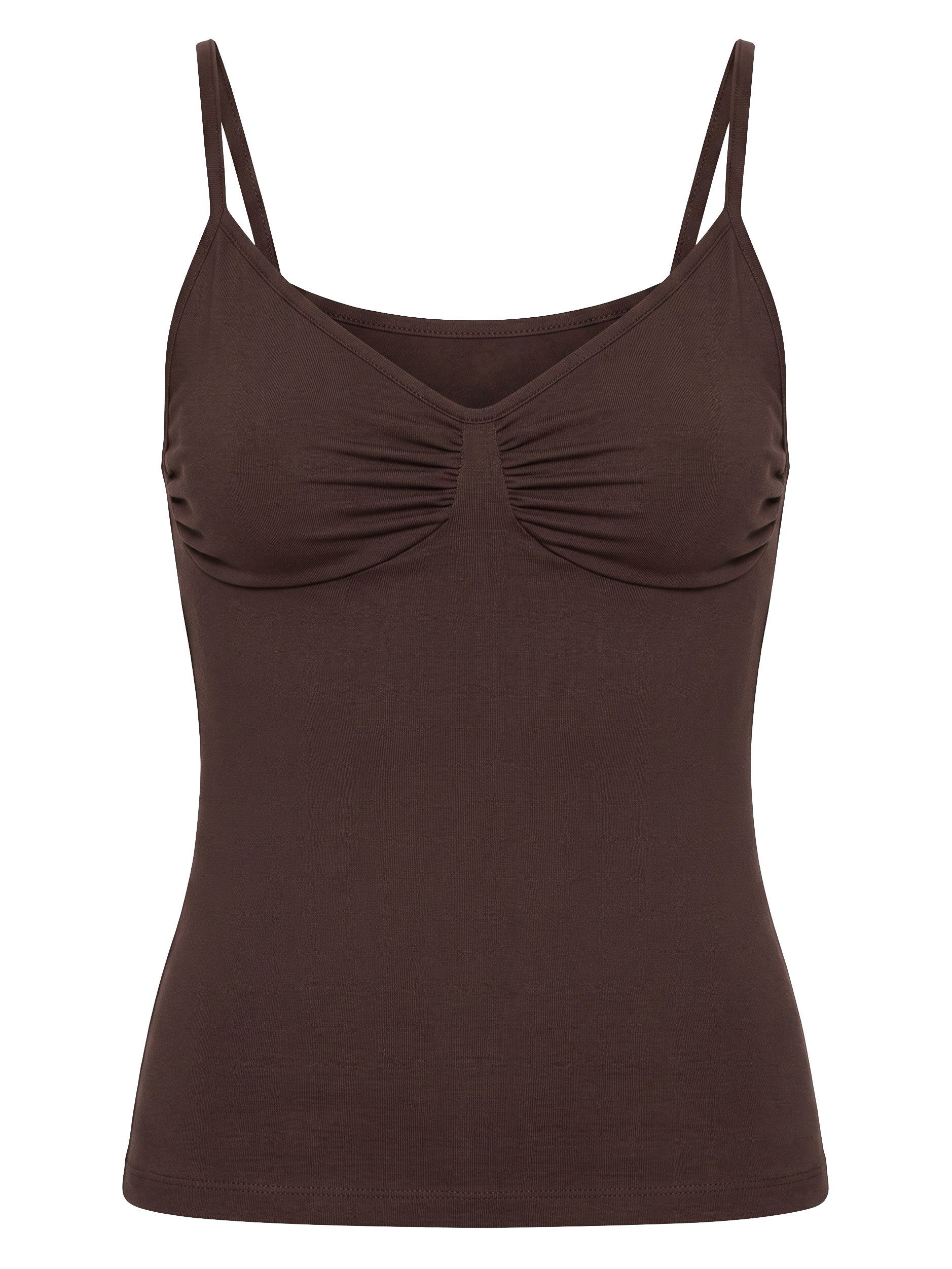 SASSYCLASSY Shapingtop Sculpting Shapewear Top für Damen Elastisches Shaping Top mit verstellbaren Trägern und Raffungen – Bild 2 von 5