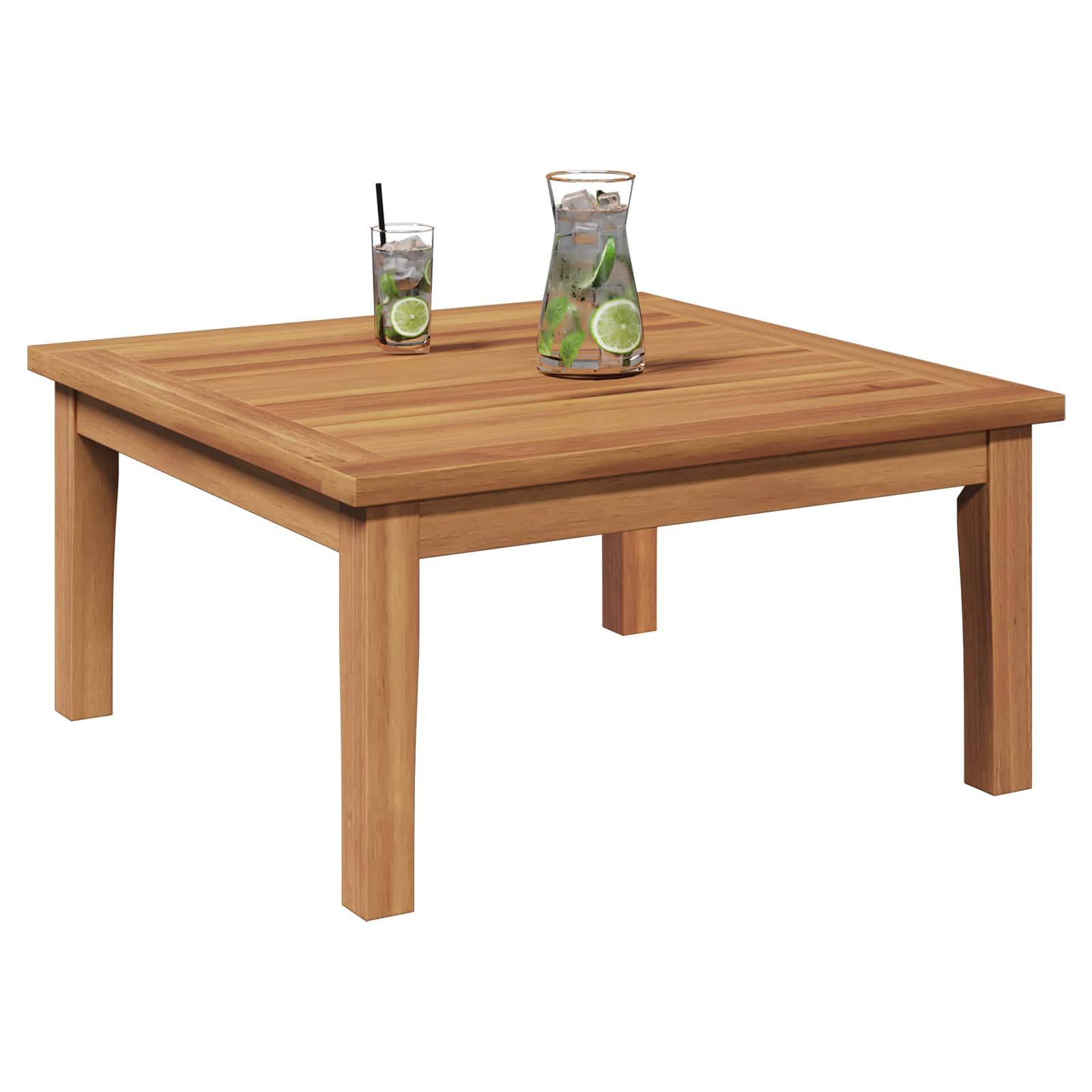 vidaXL Gartenlounge-Set Gartentisch Braun Massivholz, (1-tlg)