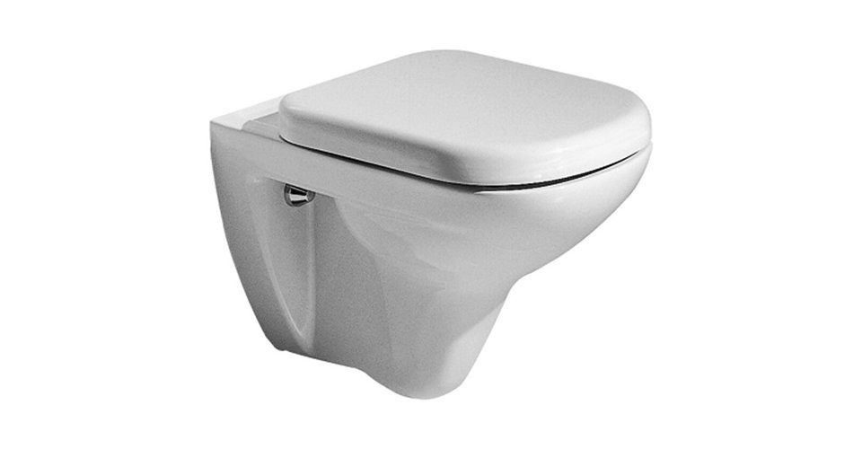 GEBERIT WC-Sitz GEBERIT 572145000 WC-Sitz Renova Plan Scharniere Edelstahl, mit Absenk