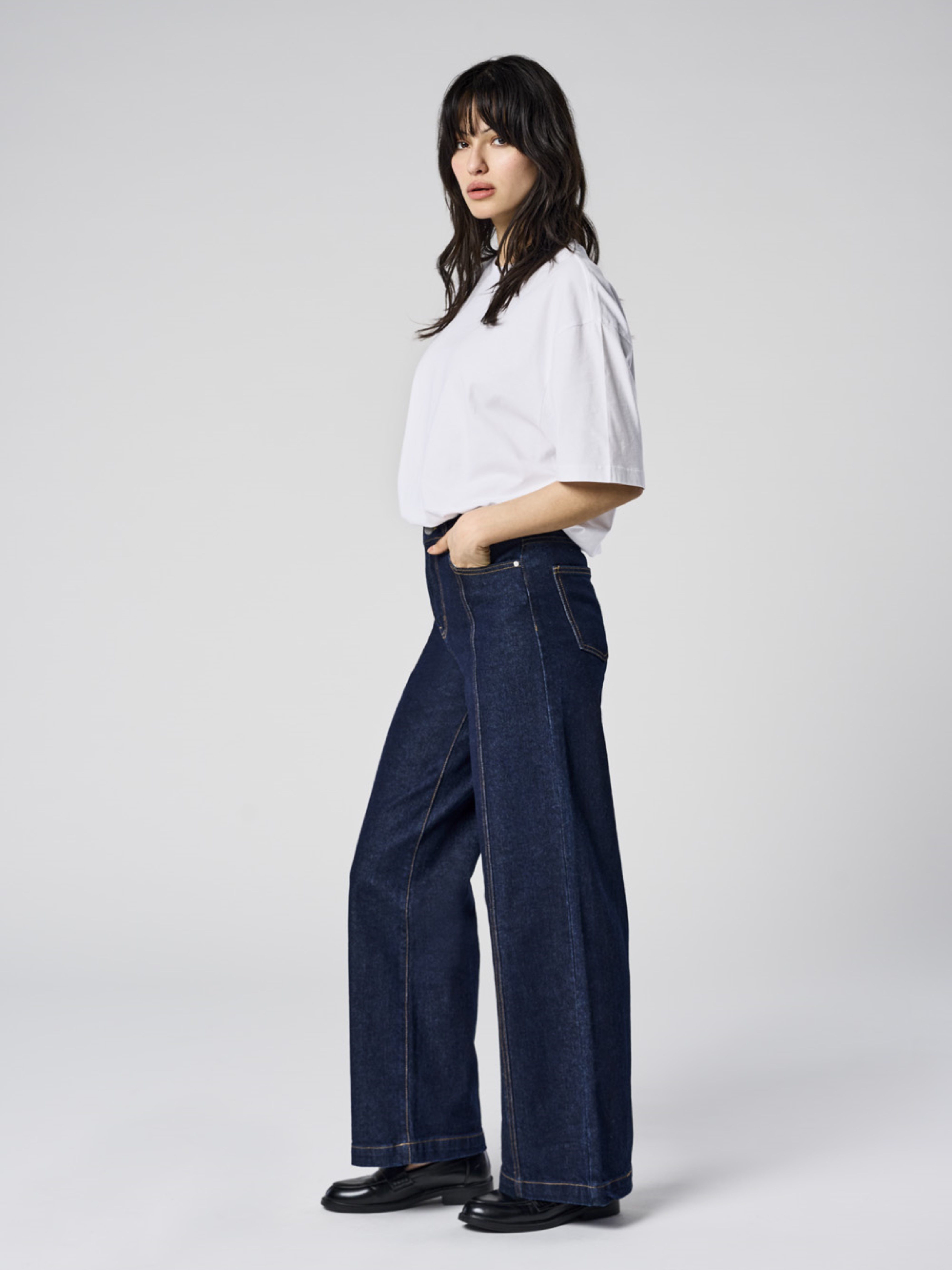 ONLY High-waist-Jeans ONLHOPE HW WIDE DNM günstig online kaufen