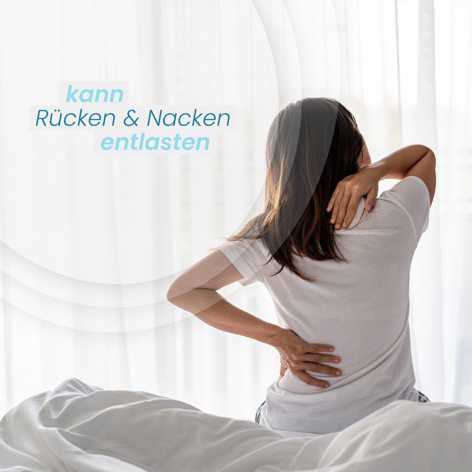 Bestlivings Visko-Kissen mit "Silver-Protect" Bezug (antibakteriell & geruchshemmend), Füllung: Polyurethan, Bezug: Polyester, Seitenschläfer, Bauchschläfer, Rü – Bild 5 von 5