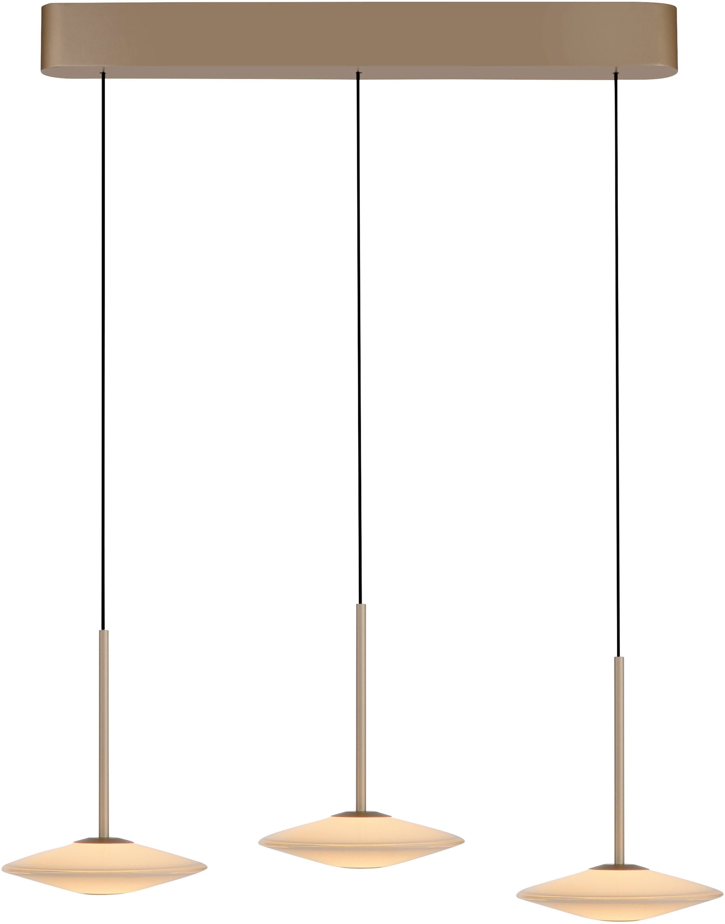 Paul Neuhaus LED Pendelleuchte ELIPSA, LED fest integriert, Warmweiß, Dimmfähig über separaten Tronicdimmer, Comfort-Lift