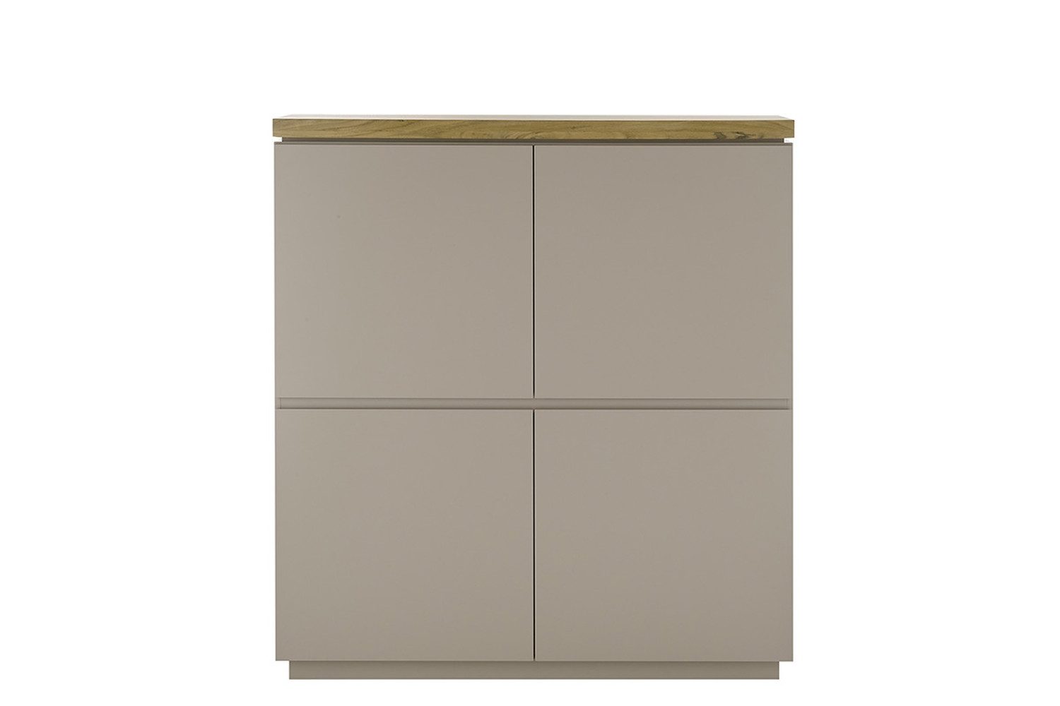 MCA furniture Kommode in holzfarben/grau, HWP - 113x123x40cm (BxHxT)