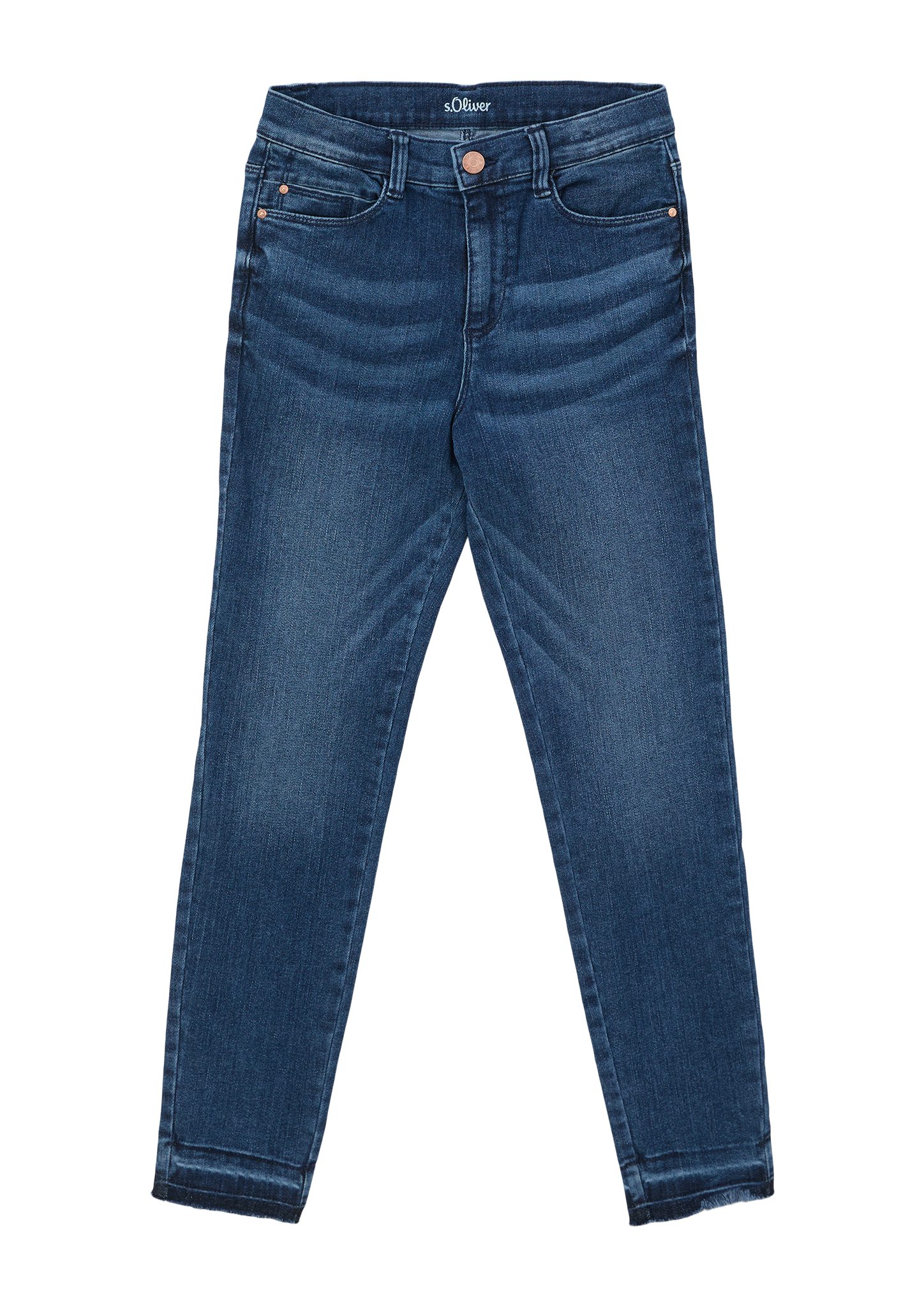 Waschung / Rise Regular Mid / Fit / s.Oliver Stoffhose Ankle Jeans Suri Slim Leg