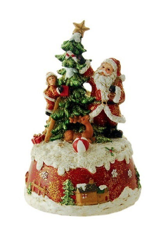 Musicboxworld Spieluhr Schmückender Weihnachtsmann