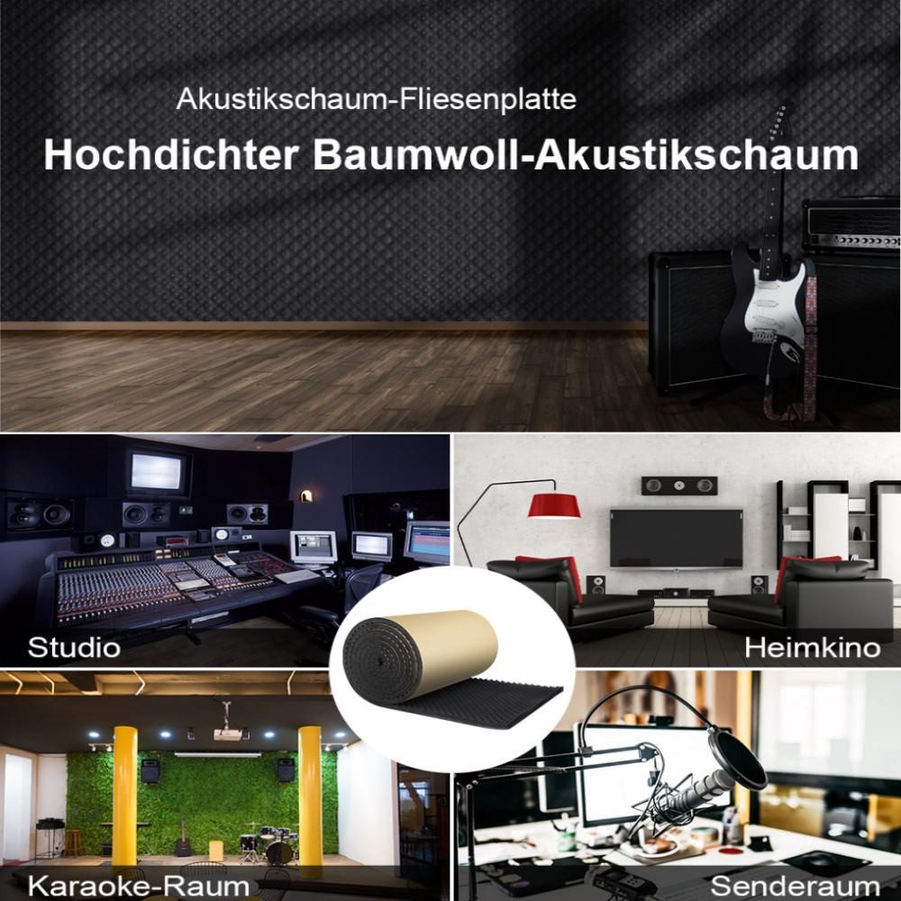 BlingBin Dämmunterlage Selbstklebend Auto Schalldämmschaum Akustik günstig online kaufen