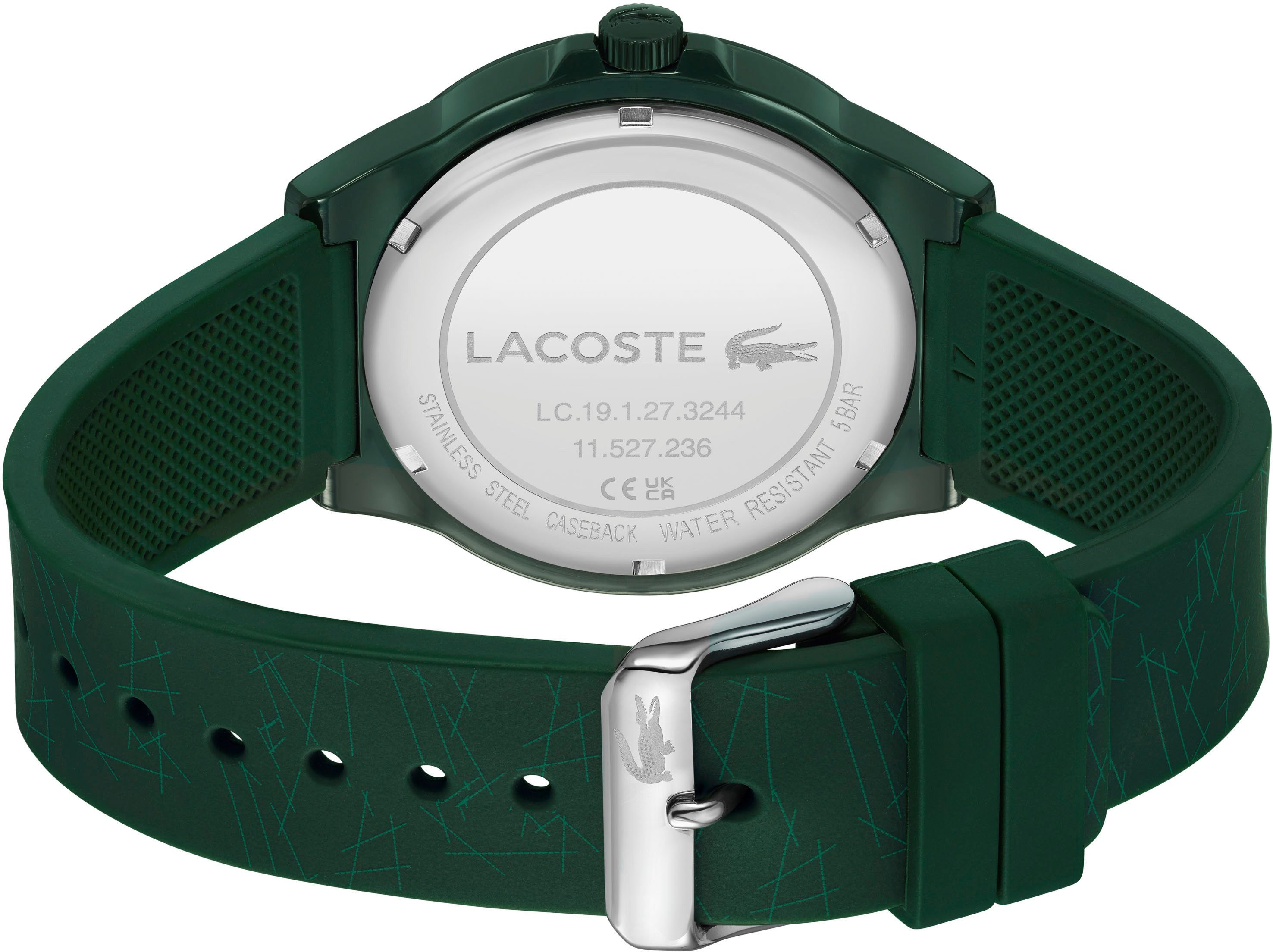 Lacoste Quarzuhr NEOCROC 2011391, Armbanduhr, Herrenuhr, Silikonarmband, analog