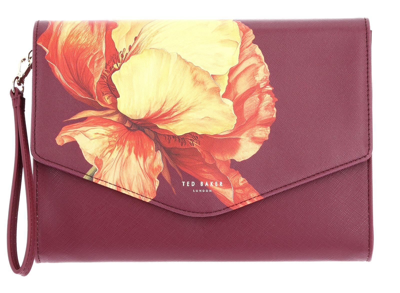 Ted Baker Clutch Printed Flower Icon Envelope Pouch