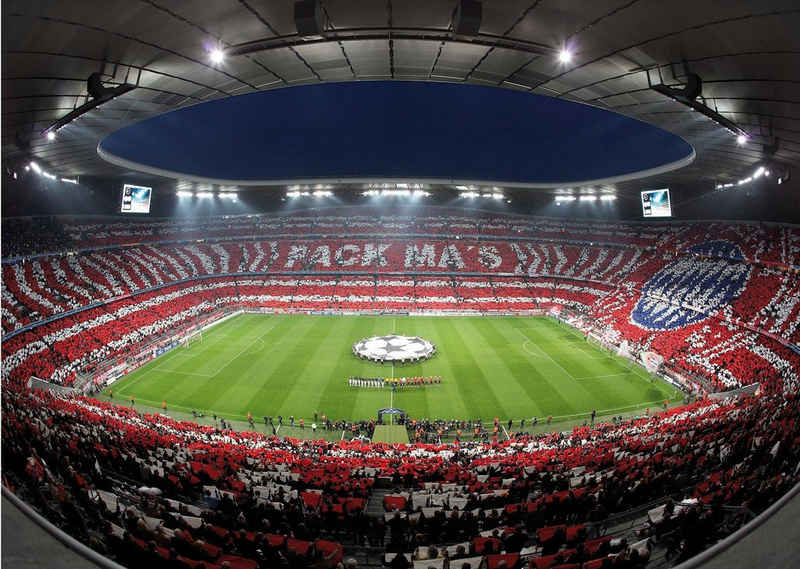 Wall-Art Fototapete »Bayern München Stadion Choreo Pack Mas«